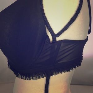 Ashley Stewart 44DD mesh trim bra